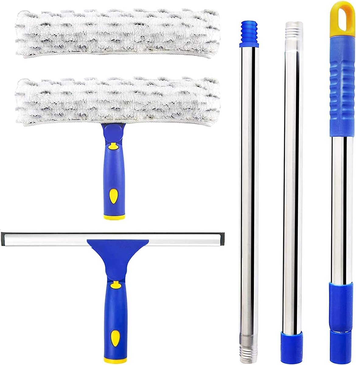 Solacis Ruitenreiniger met steel - Ruitenreinigers - Raamtrekker - Raamwisser met telescoopsteel - Must have om uw ruiten te wassen!