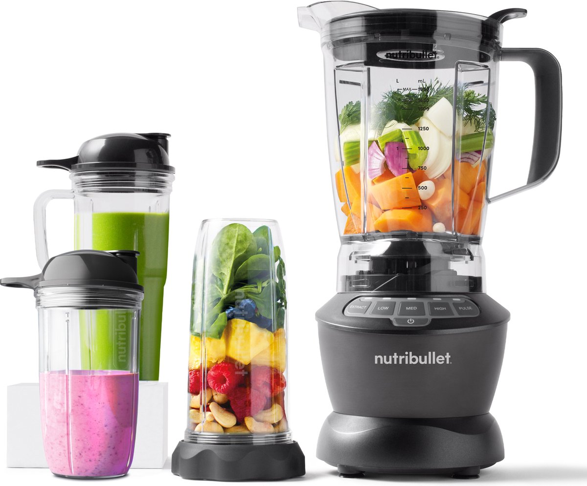 Nutribullet Combo - 11-delig - 1200 Watt - Power Blender - Donker Grijs