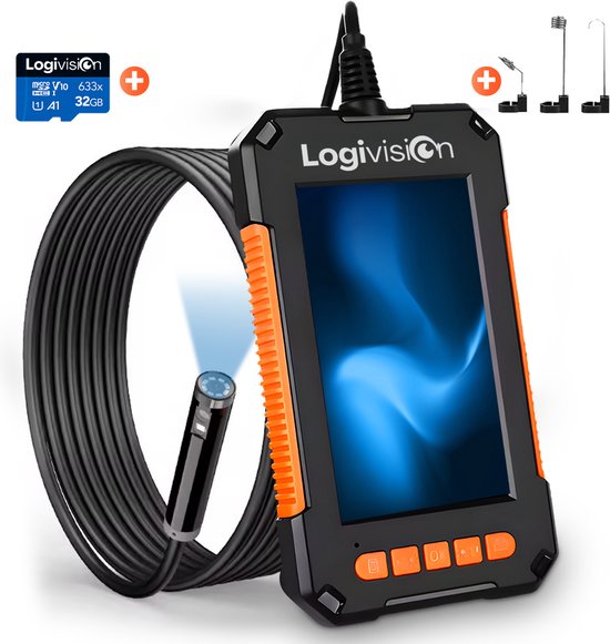 LAUNCH VSP-600 - Cámara De Inspección De Boroscopio Con 6 Luces LED Ajustables Endoscopio Usb Con Cable Semirrigido Impermeable Ip67