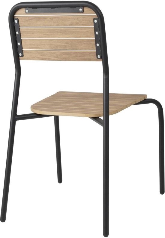 Chaises de jardin Bolero Santorini effet bois (4 pièces) - FU537 - Hôtellerie et Professionnel