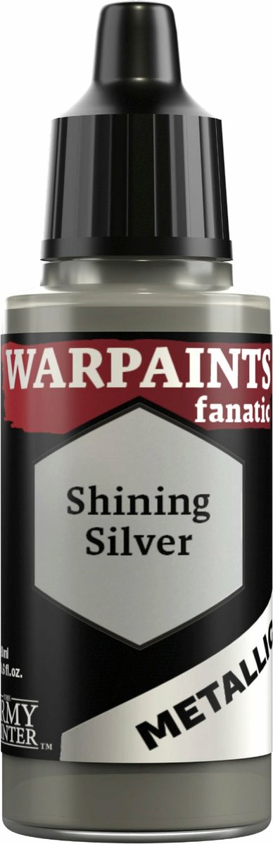 The Army Painter Warpaints Fanatic Metallic: Shining Silver Verf op waterbasis 1 stuk(s)