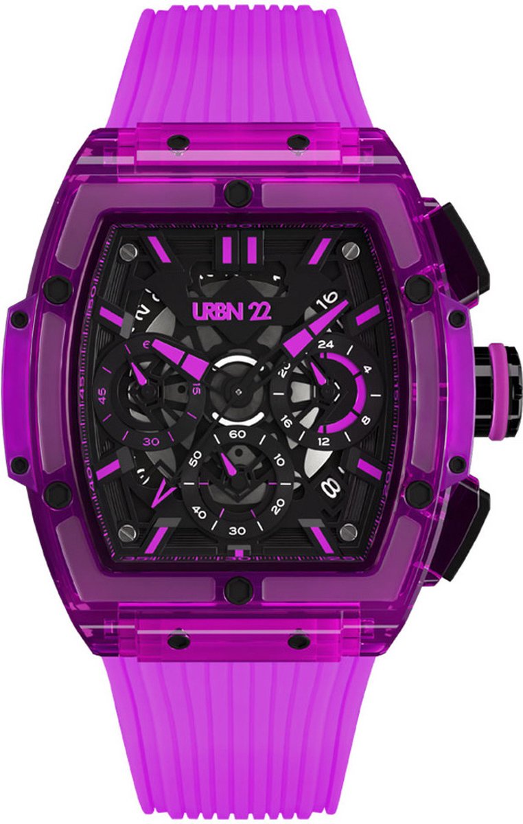 URBN22 Nitro Galactic Purple streetlife chronograaf horloge