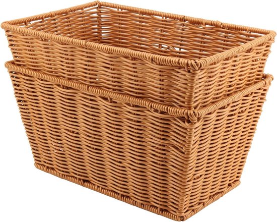 Lot De 7 Paniers En Plastique Gris Beige, 20.5 X 15 X 7 Cm, Pour Salle De Bain, Cuisine Et Rangement Maison 99033131