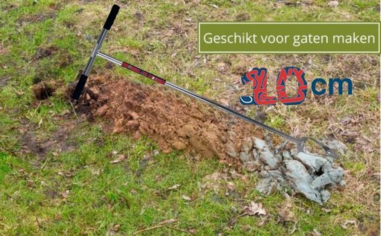 Synx Tools Grondboor 10cm verzinkt - Grondboren - Professioneel, Ideaal voor graafwerkzaamheden, Tuin boor, plantenboor, Palenboor - Lengte 120cm van Merkloos	 — afbeelding 2