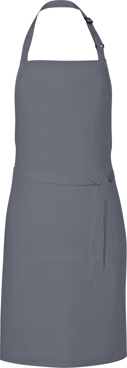 Grillschort met zak - Dark Grey - 85 x 72 cm - Link Kitchen Wear