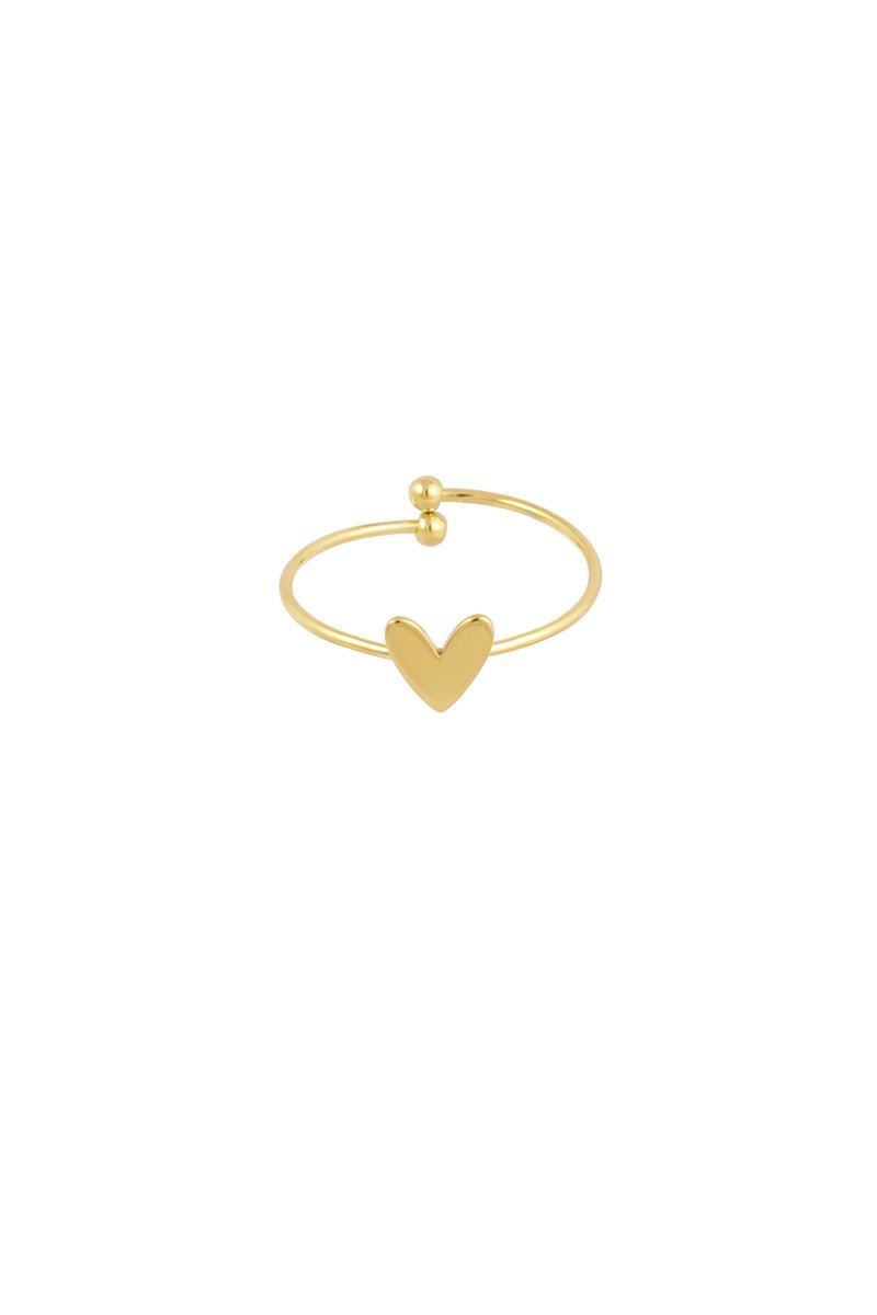 Simpele liefde ring - goud
