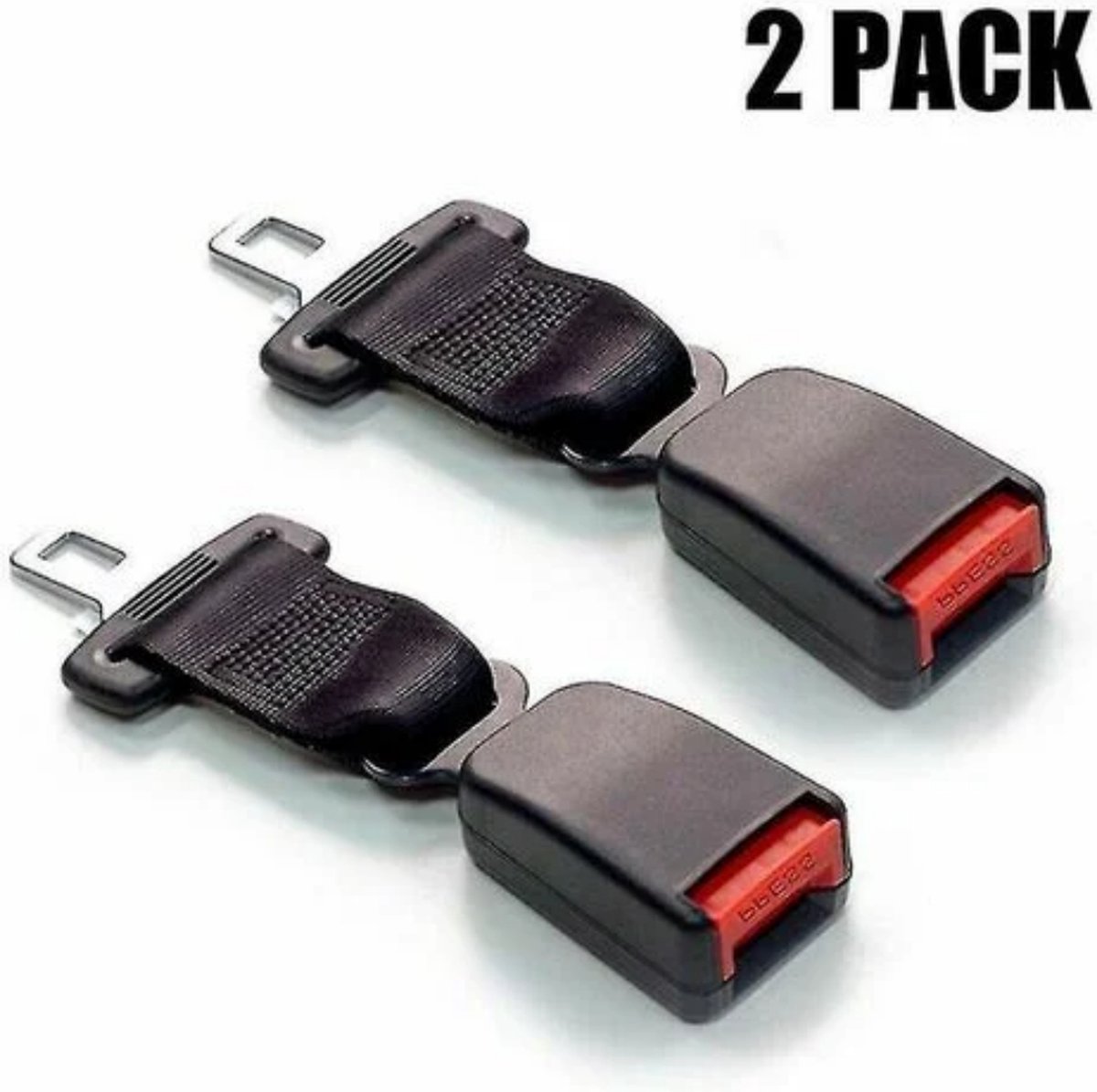 2 stuks veiligheidsgordelverlenger, autogordelverlenger, veiligheidsgordelgesp 23 cm