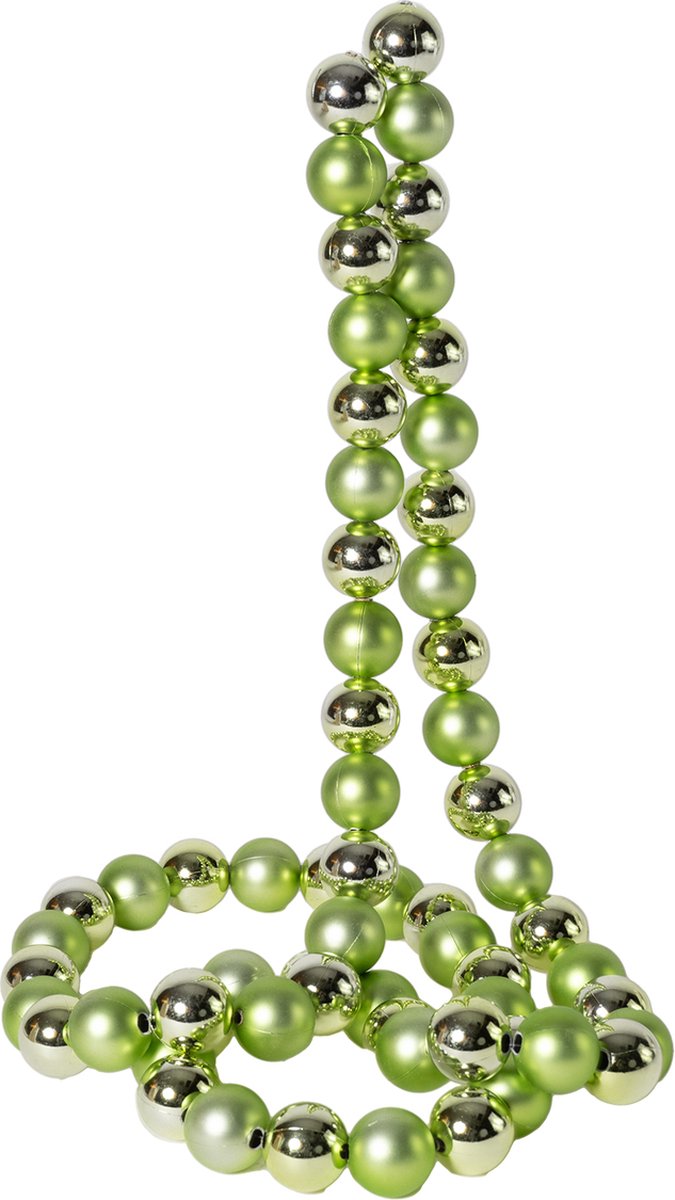 Dekoratief | Deco slinger m/kerstballen, groen, pvc, 3x3x180cm | A249076