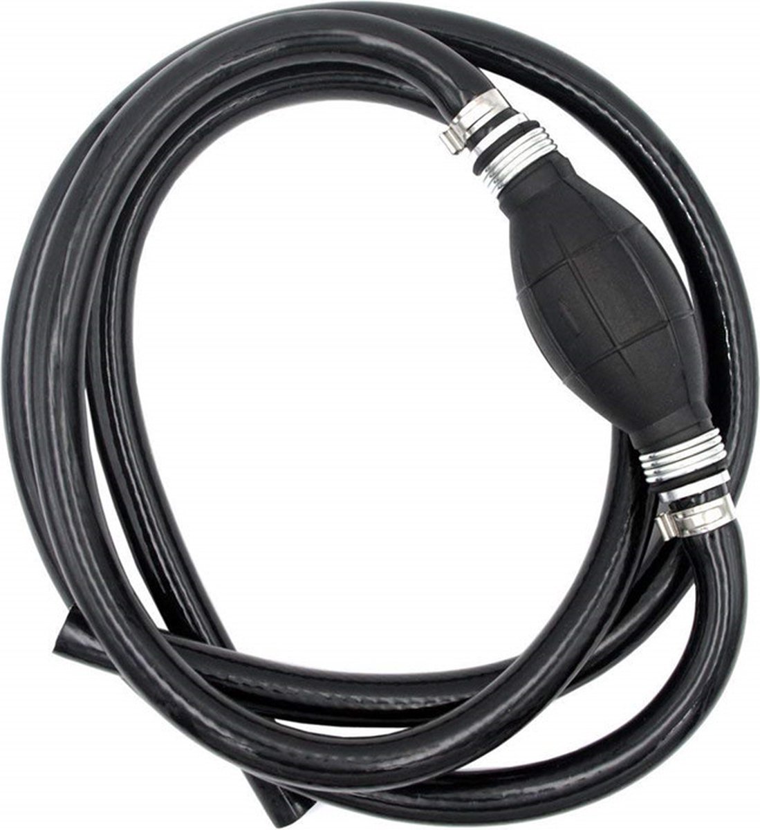 Brandstofslang met knijpbal - 8 mm x 180cm - Voor buitenboordmotor - Hevelpomp met Slang - Handmatige hevelpomp - draagbare vloeistofoverhevelingspomp - voor brandstof, benzine, diesel, aquarium voor vissen