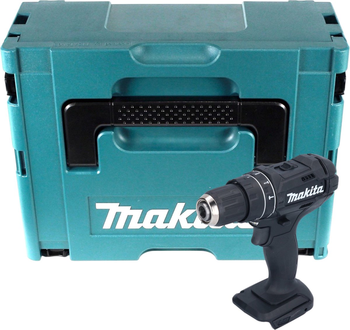 Makita DHP 482 A1JB Accu klopboormachine 18 V 62 Nm Zwart + 1x accu 2.0 Ah + Makpac zonder lader