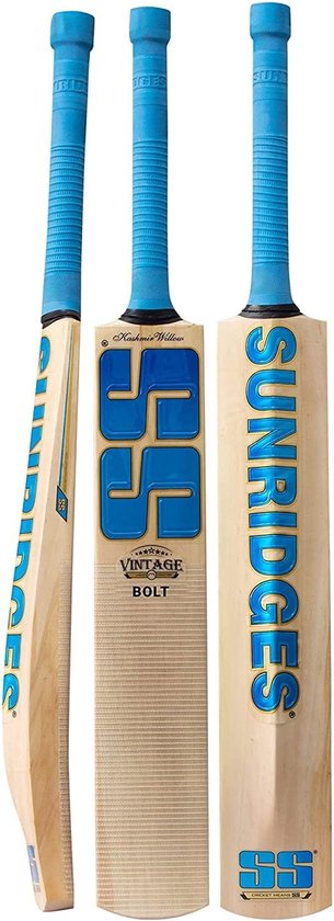 Foto: Ss vintage bolt cricketbat voor heren en jongens beige maat kort handvat materiaal engelse wilg lichtgewicht gratis hoes klaar om te spelen voor professionele speler ideaal voor leren bal