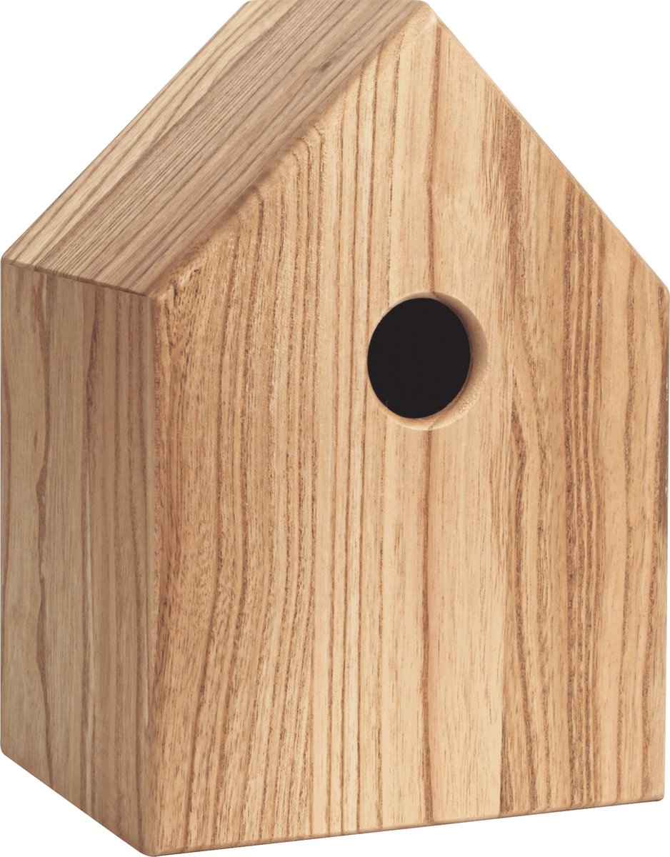 Singing Friend - Jan - Houten Vogelvoederhuisje - Huisvormig Design - Duurzaam - Vogelvoederhuisje voor Vogels - Tuinvogels
