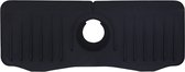 Keufens Tapis de robinet - 37x15cm - Tapis de vidange - Siliconen - Zwart - Pour le robinet