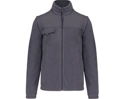 WK. Designed To Work Fleecejas met afneembare mouwen WK9105 - Convoy Grey - S
