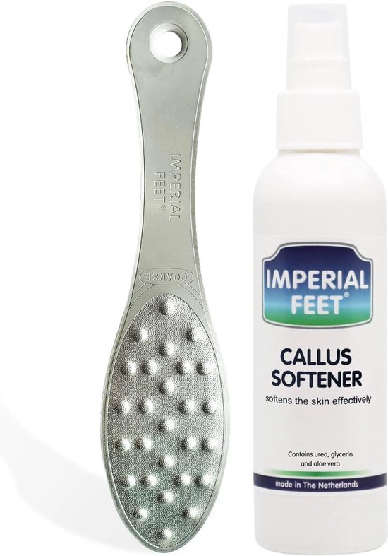 Imperial Feet - Professionele voetvijl + Eelt verwijderaar spray - Eelt verwijderaar creme - Met Ureum en Aloë Vera - NL product