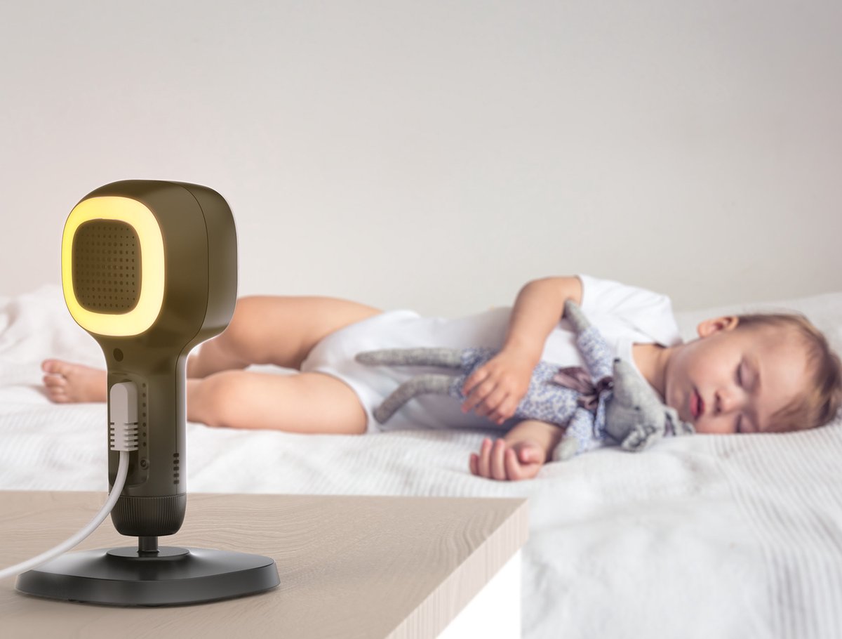 Afbeelding 2 van LUVION® Grand Elite 4 Connect Crib Black - Wifi Babyfoon met HD Camera én App - Premium Baby Monitor - Zwart