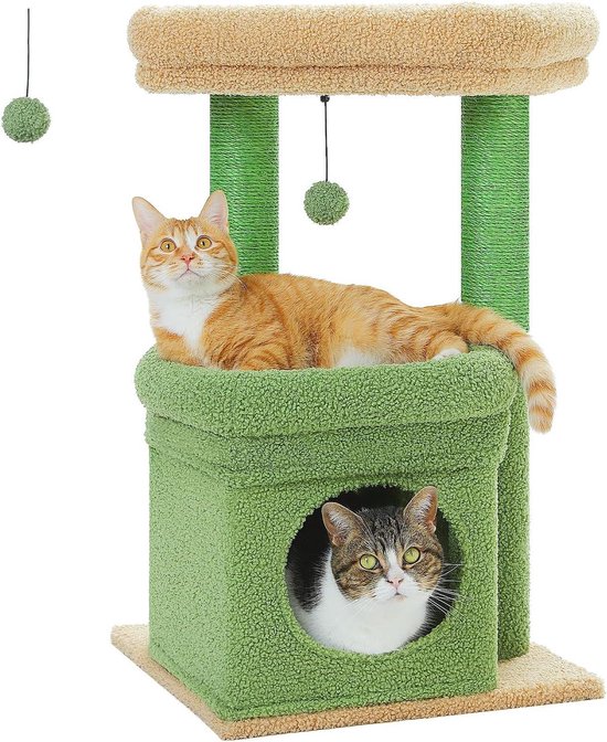 Pawz Road Kleine Kattenboom, 18cm Meerdere Lagen Kattentorre Met Sisal