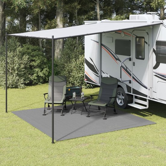 vidaXL - Tenttapijt - 3x3 - m - antracietkleurig van Merkloos — afbeelding 3