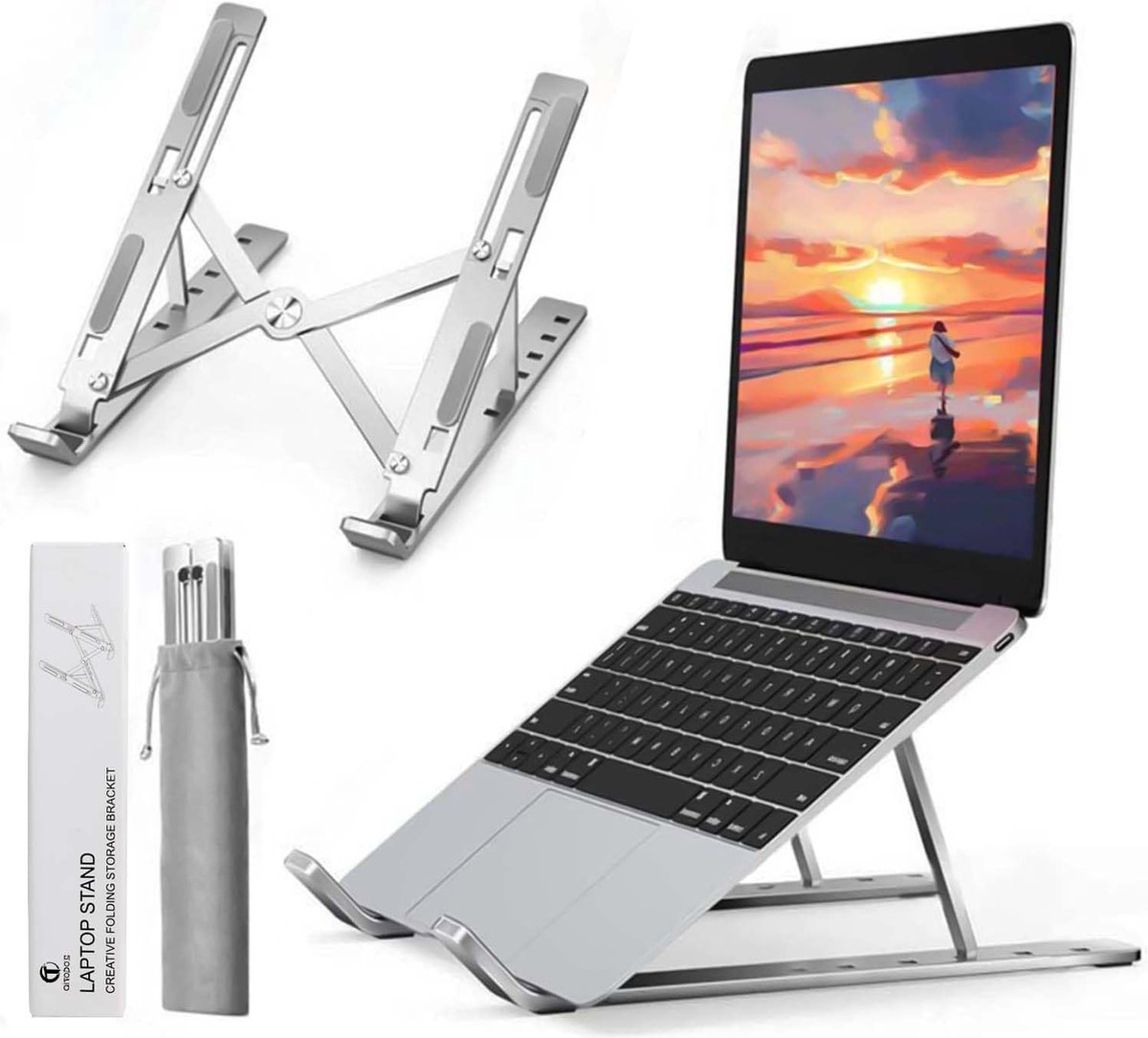 Laptop verhoger - Laptopverhoger - Stabiel - Staand Werken - Ergonomisch - Laptop Verhoger Bureau - Must have voor uw laptop!