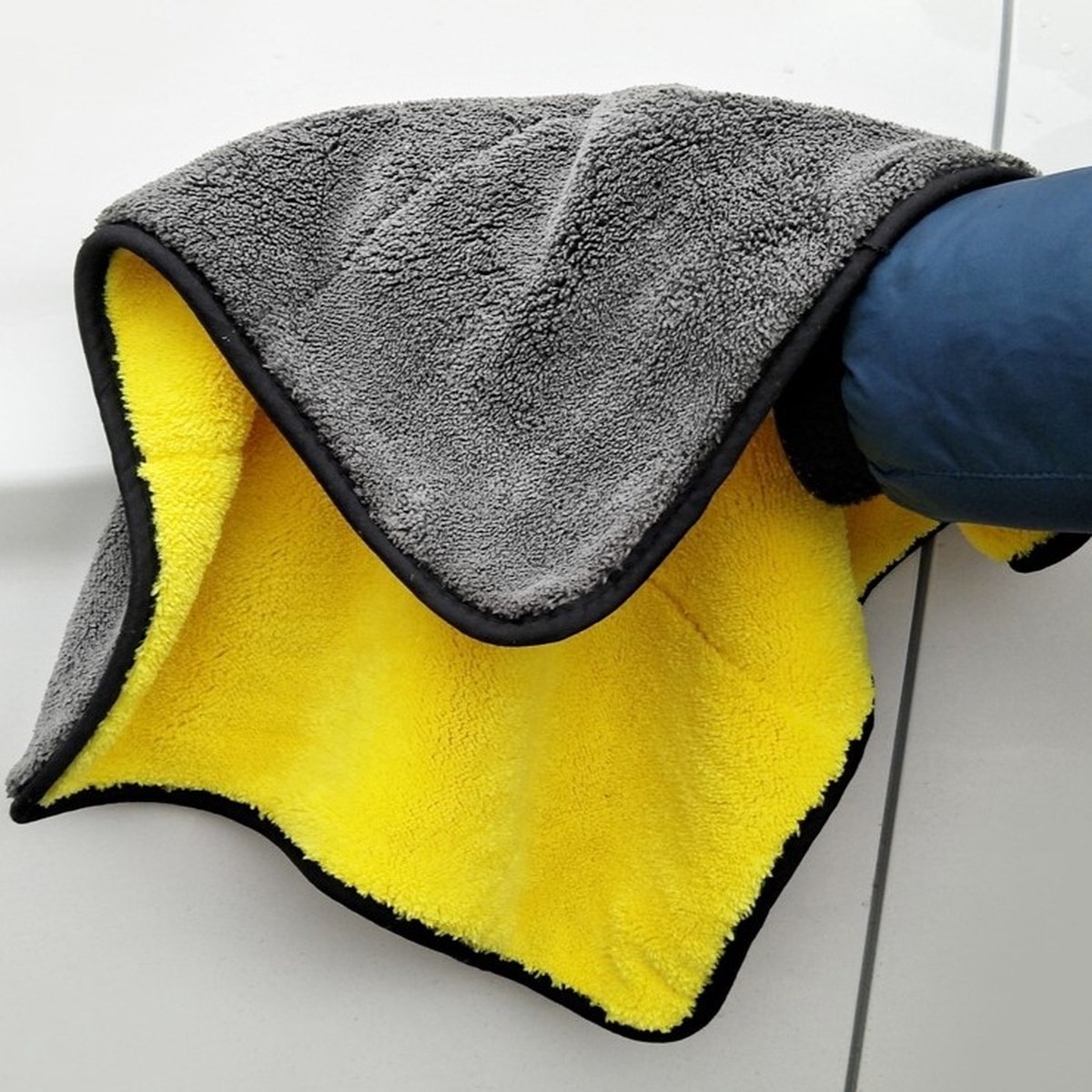 Goedkoopste 2in1 Microvezel Was en Droog Auto Doek - Dikke Auto Droogdoek - Multi Cloth - Auto Reiniging Wax - Interieur Exterieur - Velgen - Poesten Wassen - Droog Nat - Detailing Lak - Geel