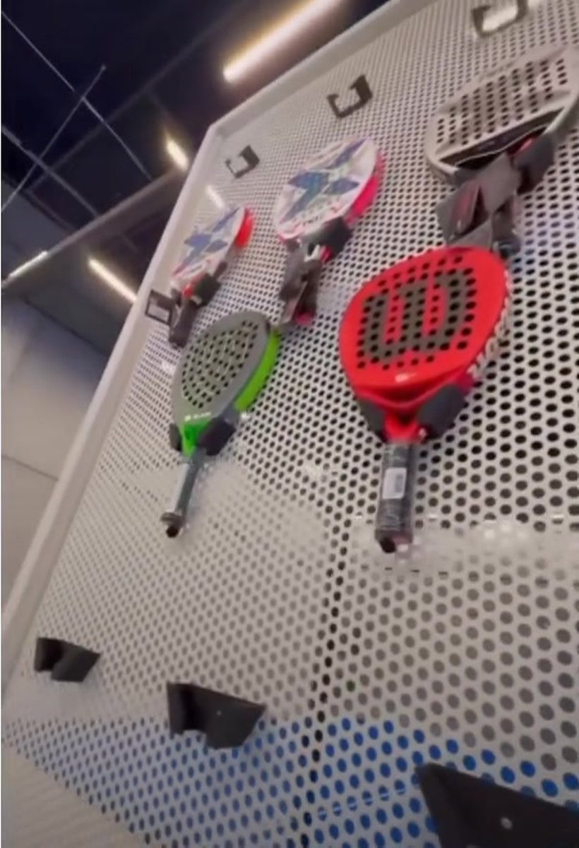Support Mural Pour 4 Raquettes De Padel - Rangement Pratique Et Design