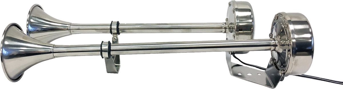 Allpa 12V RVS elektromagnetische dubbele Scheepshoorn