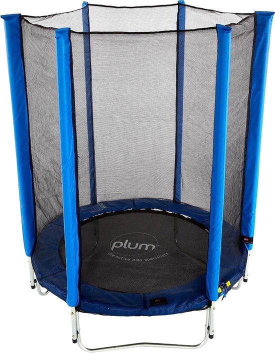 Trampoline Plum Junior avec filet de sécurité bleu 4 pieds