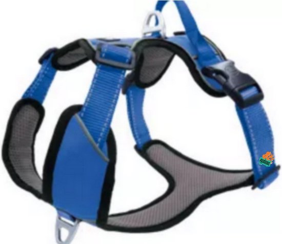 Hondentuig Outdoor Navy donkerblauw - maat L 68 – 82 cm.