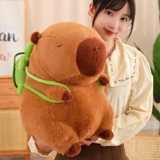 Foto: Klikkopers capybara knuffel 45 cm capibara knuffel kawaii knuffel kawaii kussen jumbo xl grote knuffel