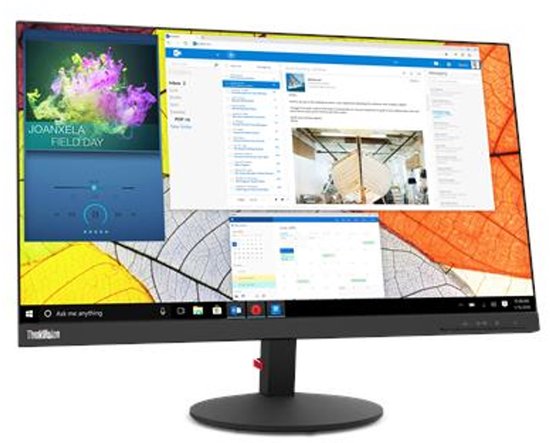 Lenovo ThinkVision S24q-10 23,8″ IPS Quad HD 2560×1440 60Hz 6ms HDMI 1.4 DisplayPort 1.2 Flat scherm zwart