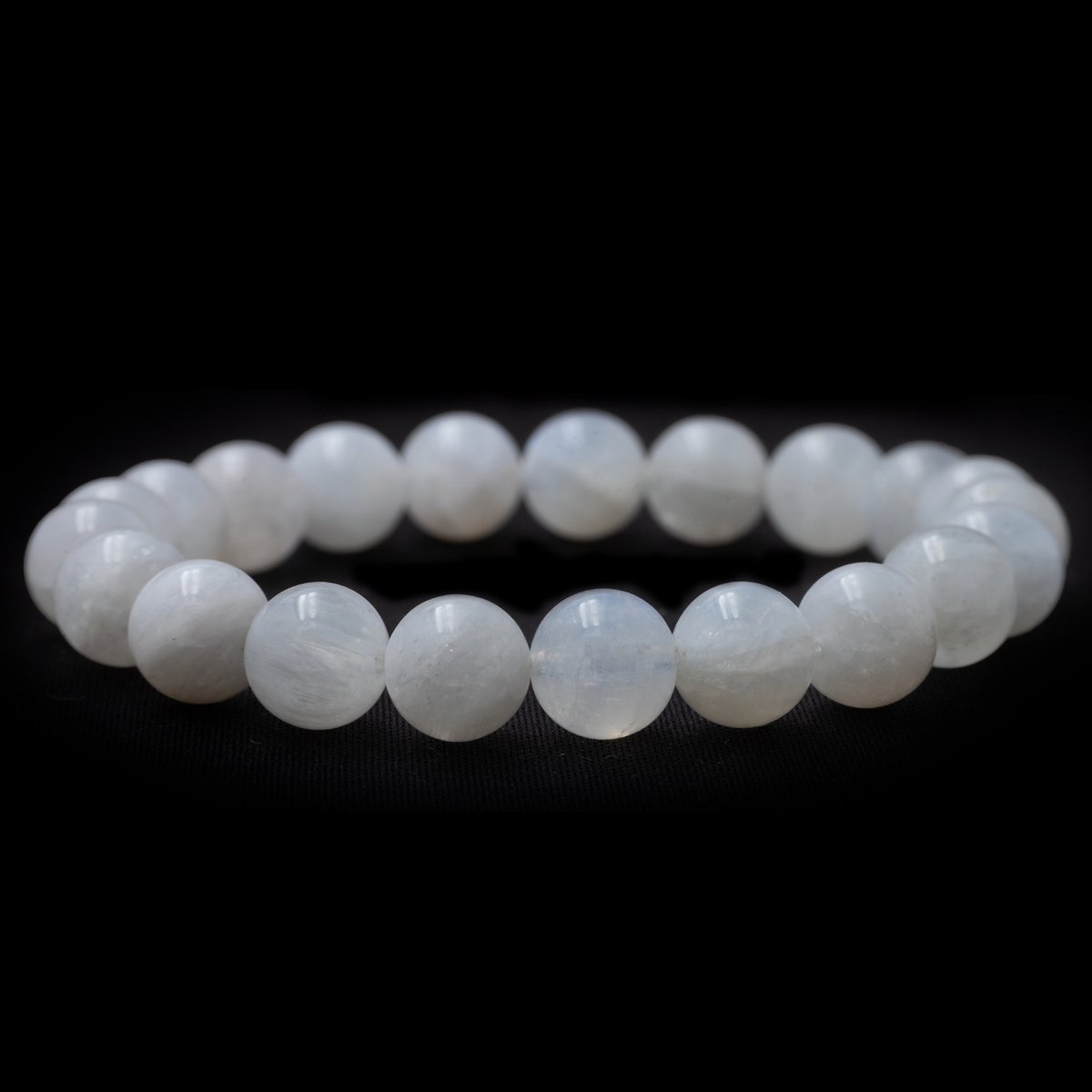 Bixorp Gems Maansteen Edelstenen Armband - 8mm / 18cm - Luxe Handgemaakte Kralenarmband