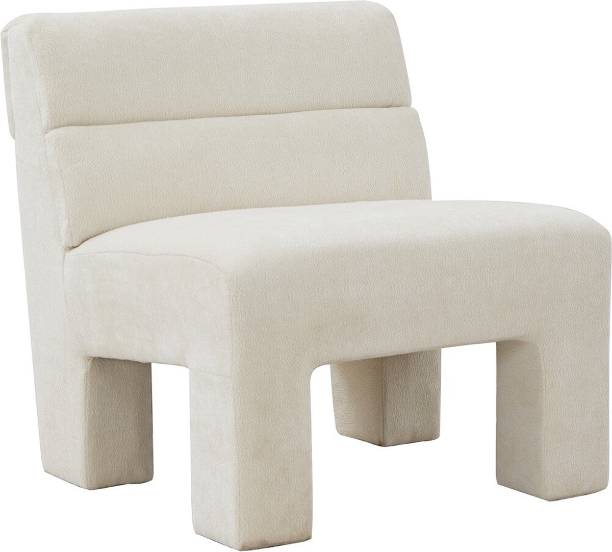 HomeBound by KY | Fauteuil Micha in stof wit | fauteuil