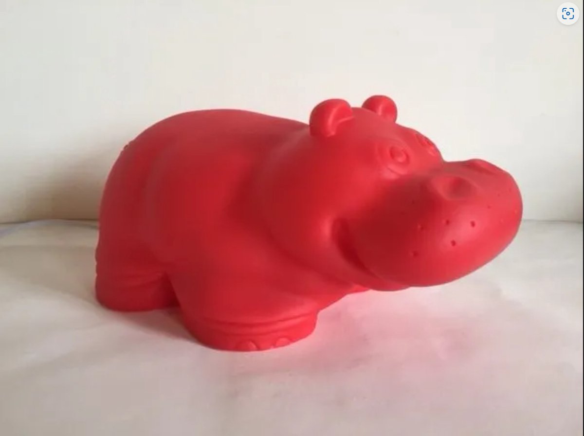 Egmont toys - Heico lamp nijlpaard - Rood