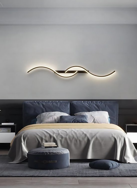 Moderne wandlamp rond Cathy met sensor - antraciet