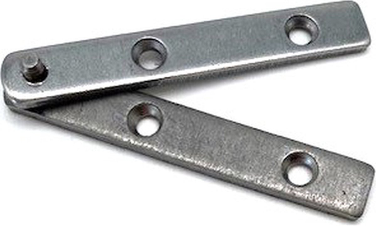 Speun voor blind draaien meubeldeur ijzer blank 68mm