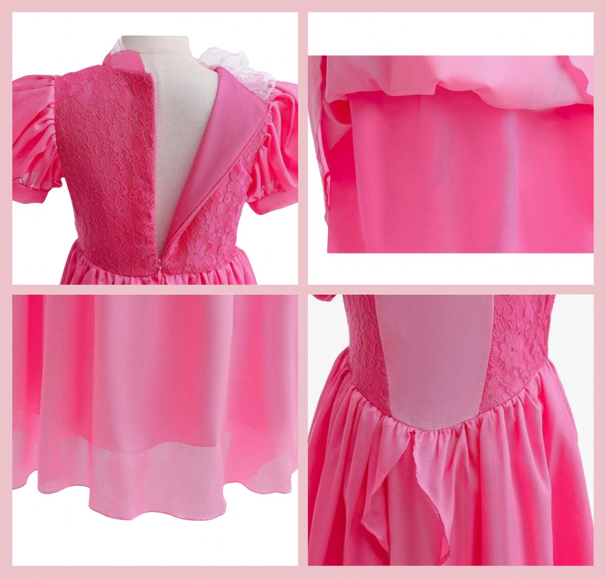 Joya Kids® Princess verkleed jurk voor kinderen | Verkleedjurk Meisje Prinses | Halloween thema kostuum | Carnaval kleding | prinsessen kostuum Jurk | — afbeelding 11