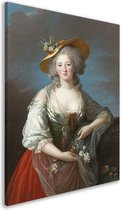 Elisabeth-Philippe-Marie-Hélène van Frankrijk - Élisabeth Louise Vigée Le Brun portret - Vrouw wanddecoratie - Schilderij op canvas Portret - Modern schilderij - Schilderijen op canvas - Woonkamer accessoires canvas 40x60 cm