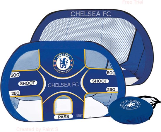 Chelsea FC - 2 in 1 pop-up voetbaldoel - target voetbaldoel