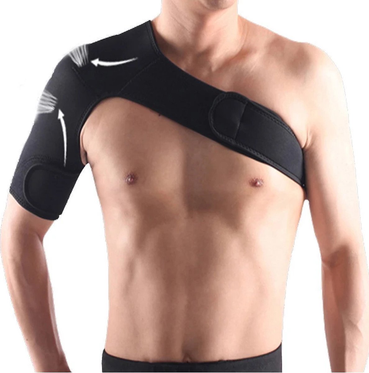 Schouderbrace - Verstelbare Schouderbrace - Schouder Ondersteuning - Sporten - One Size - Rechts