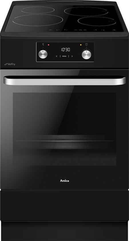 Amica ACI605RN Inductiefornuis 50 cm breed - Katalyse -65 L - Klasse A - Matzwart