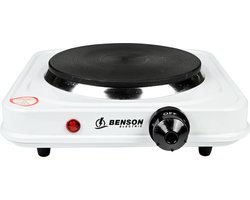 Benson Elektrische kookplaat 1000 Watt - 1 pit - 15 cm - oververhittingsbeveiliging