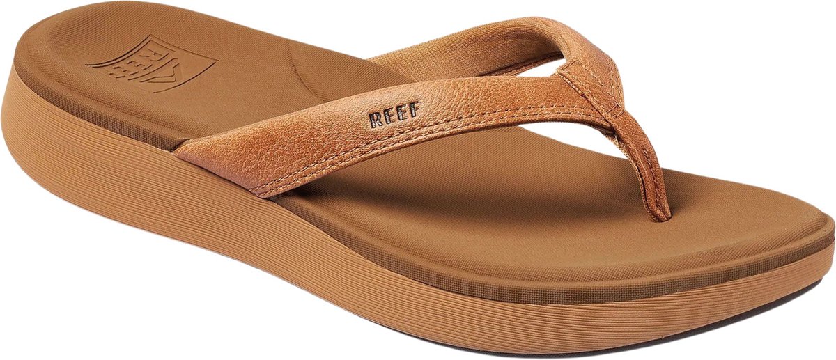 Reef Cushion Cloudnatural Dames Slippers Cognac Bruin