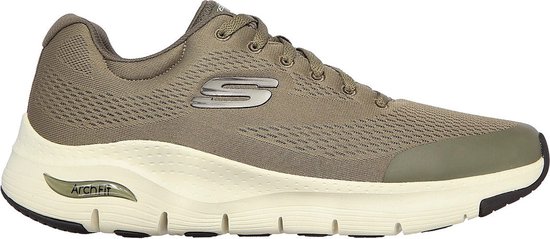 Skechers Arch Fit - Heren Sneakers - Olijfgroen