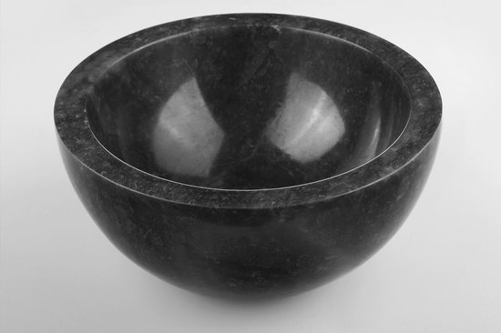 Teakea - Nero Mini | Lavabo fontaine en marbre Zwart | 20 ronds x 12 de haut