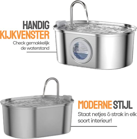 Kattenfontein 1,2L, Automatische Drinkfontein Voor Katten