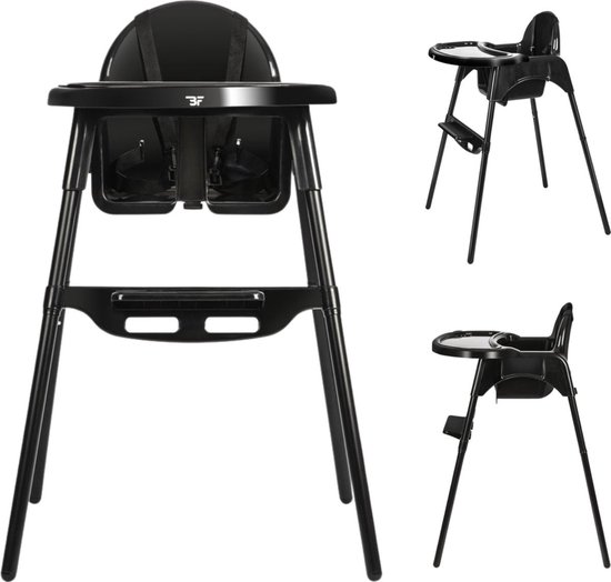 Bebies First Kinderstoel 3 In 1 Sella Zwart