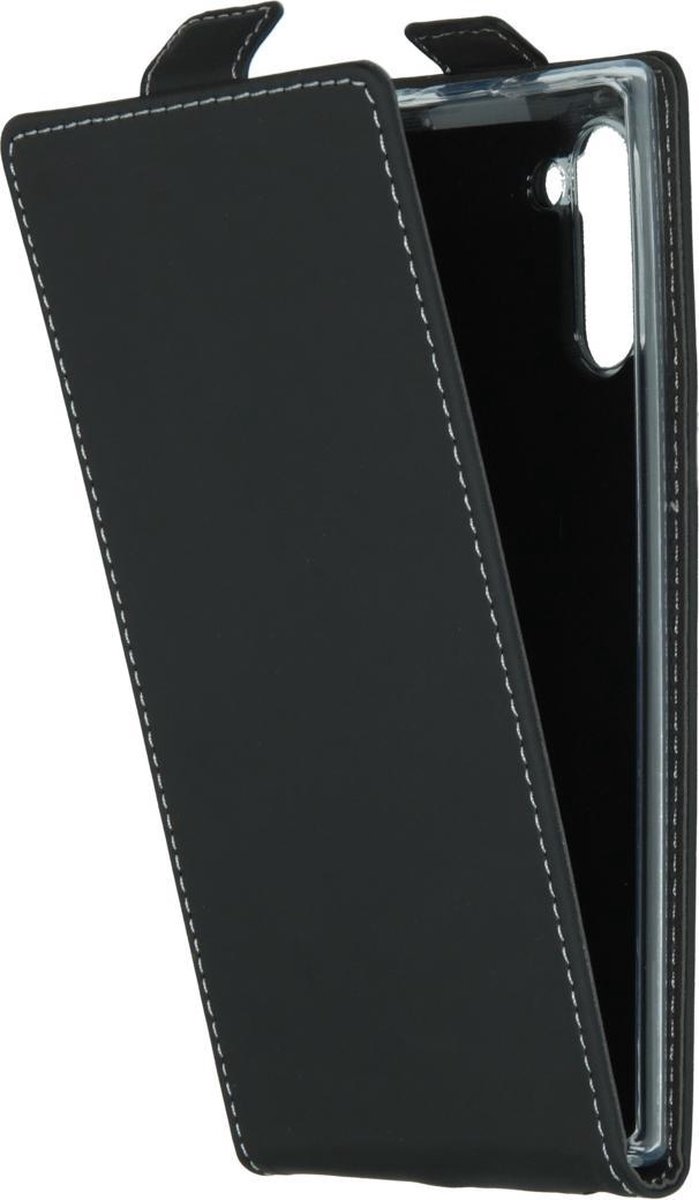 Accezz Hoesje Geschikt voor Samsung Galaxy Note 10 Hoesje Met Pasjeshouder - Accezz Flipcase - Zwart