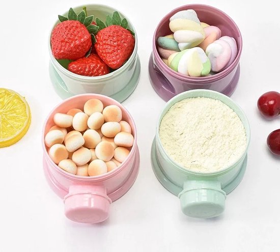 Melkpoeder Toren - Merkpoeder doseerdoosjes - Kraam Cadeau - BabyShower Cadeau -Rose van BabyShower Cadeau. — afbeelding 2