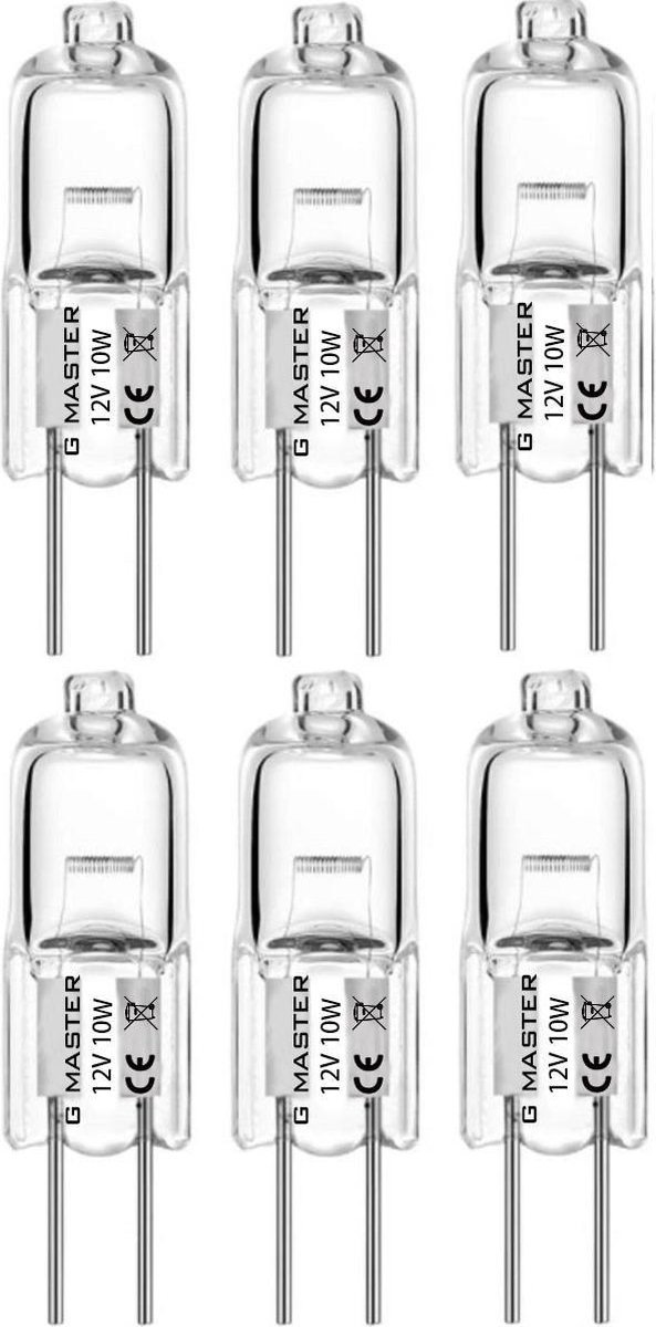 G Master G4 Halogeen lichtbron - 12V - 10W - Halogeen lamp - 6 stuks