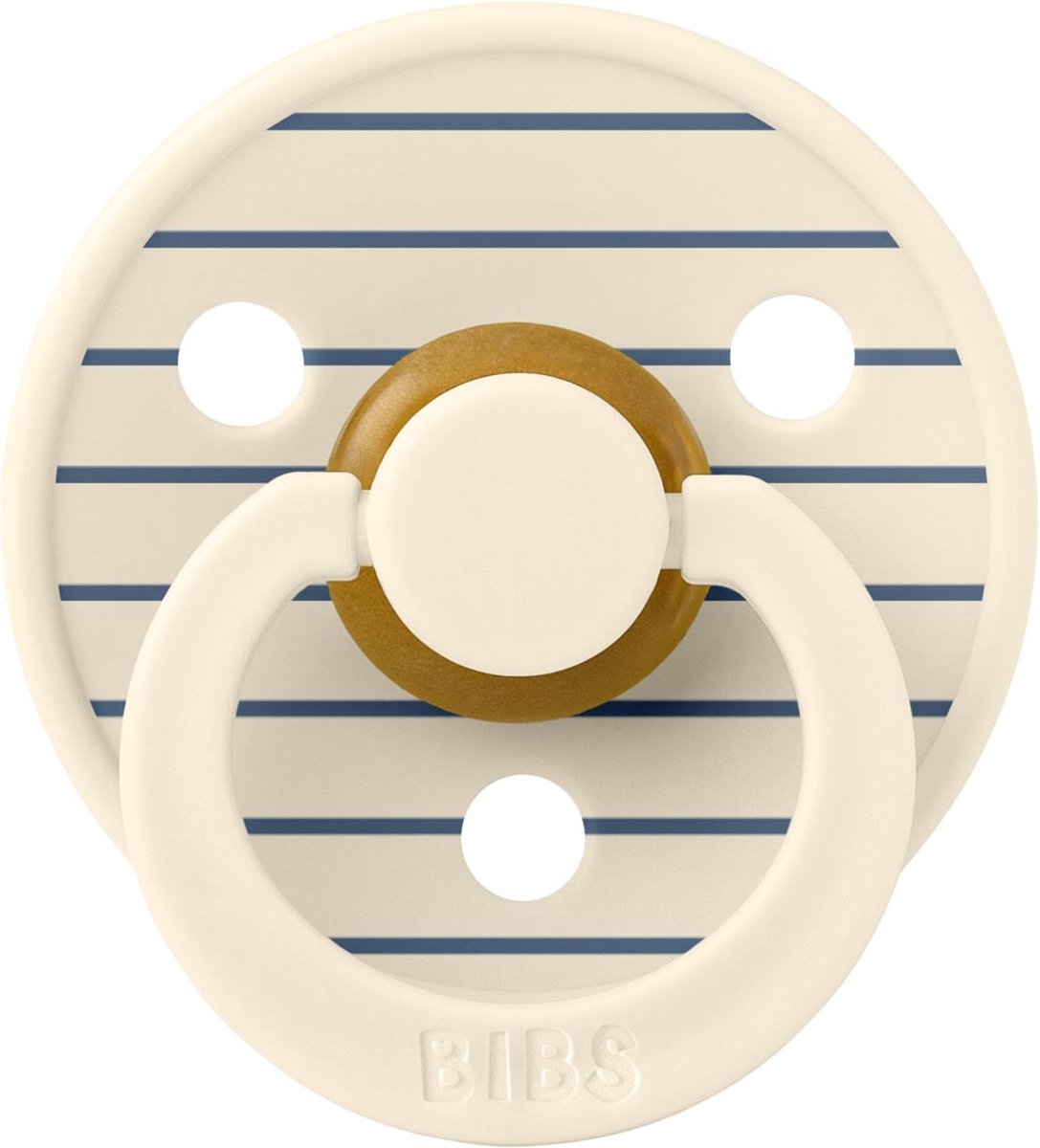 Goedkoopste BIBS Studio Colour Pin Ivory/Steel Blue, maat 1 - 0-6 maanden